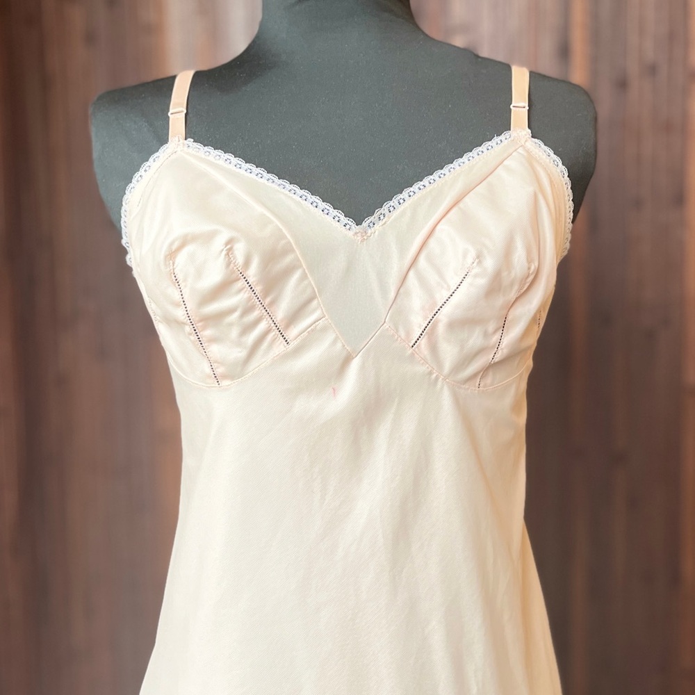 Emilio PUCCI Slip Pale Pink Vintage Negligee 1960s Formfit Rogers Lingerie - Picture 3 of 11